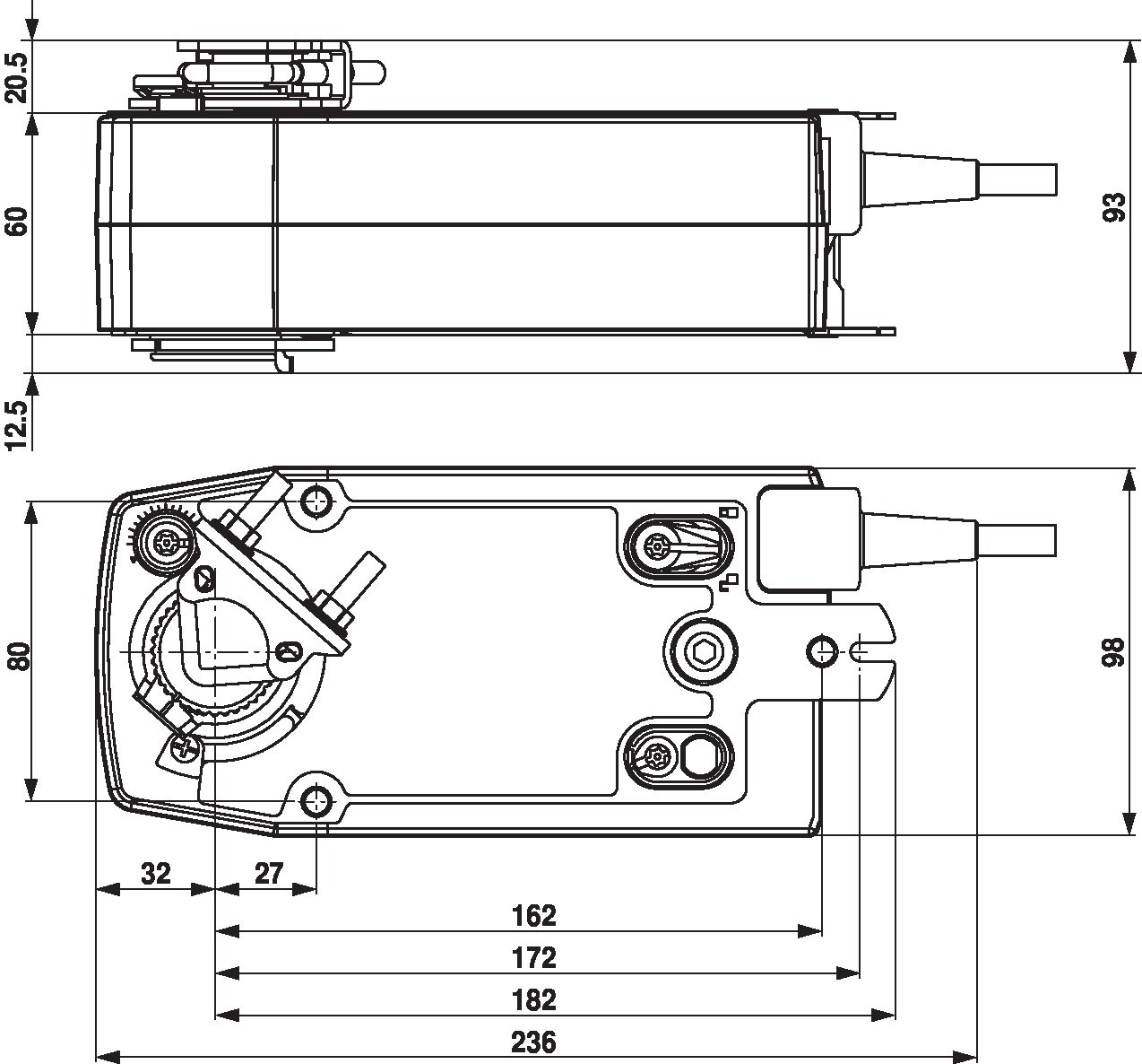 Электропривод Belimo SF230A (20 Н·м)