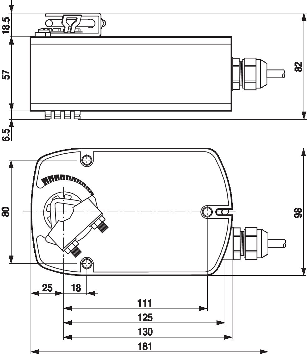 Электропривод Belimo LF24-MFT (4 Н·м)