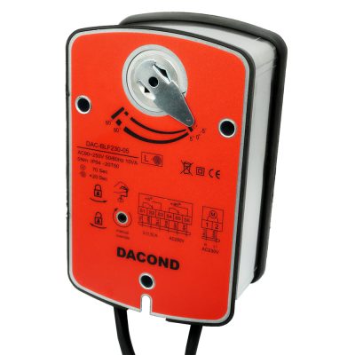 Электропривод DACOND DAC-BLF230-05T (5 Н·м, 230 В, для ОЗК, с пружиной, термоэлемент 72 °C)
