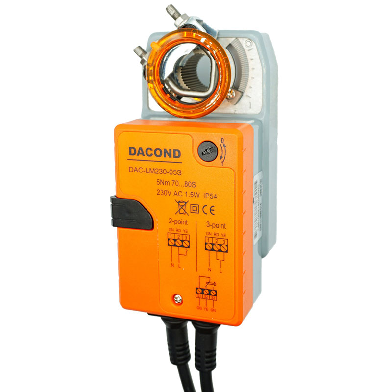 Электропривод DACOND DAC-LM230-10S (10 Н·м, 230 В, без пружины)