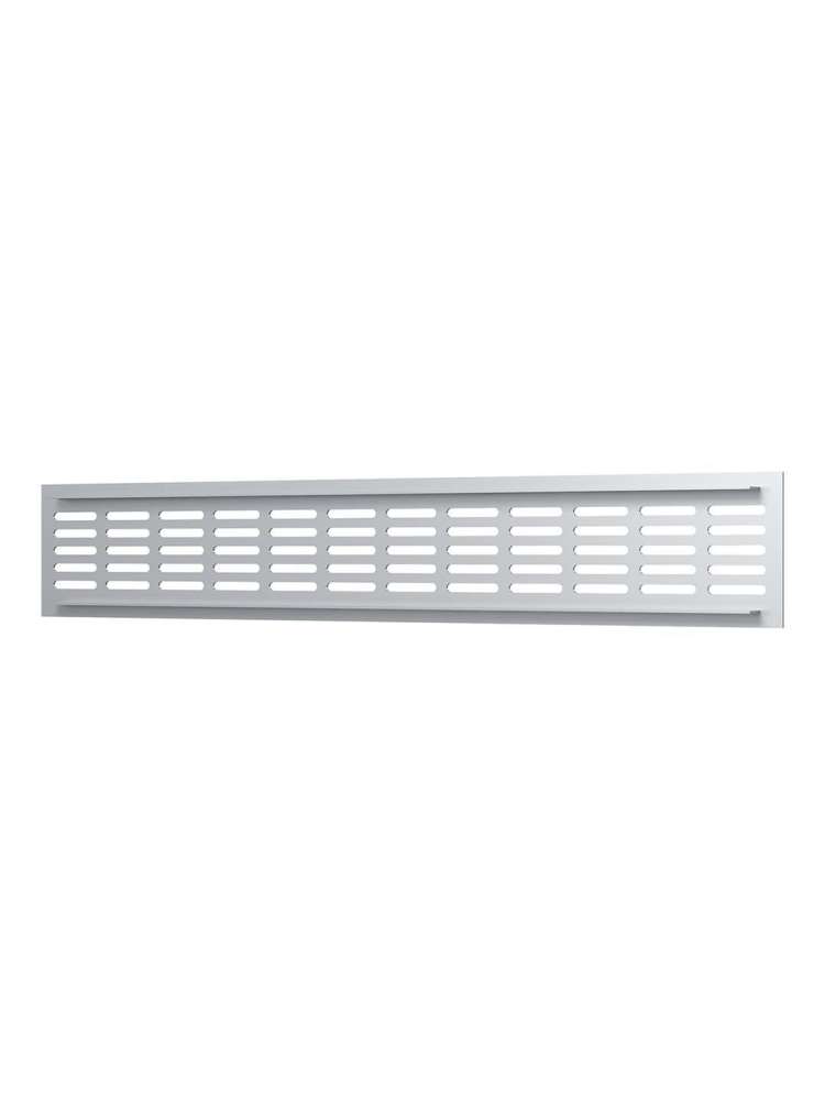 Решетка вентиляционная DP AL сетка переточная 480х80 алюминий Silver ERA