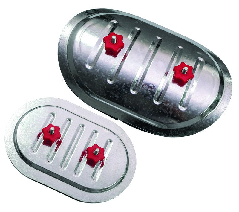Лючок накладной CAD 300*200 mm Ø315 RED