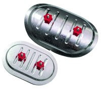 Лючок накладной CAD 300*200 mm Ø400 RED