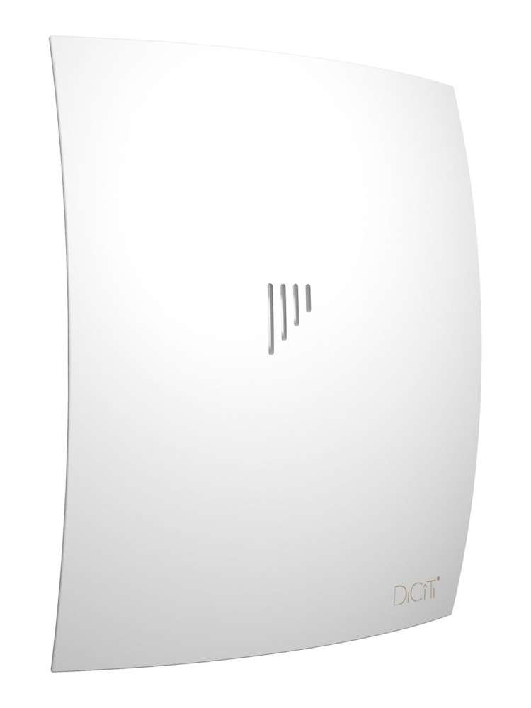 Вентилятор накладной BREEZE D125 обратный клапан Matt white DICITI