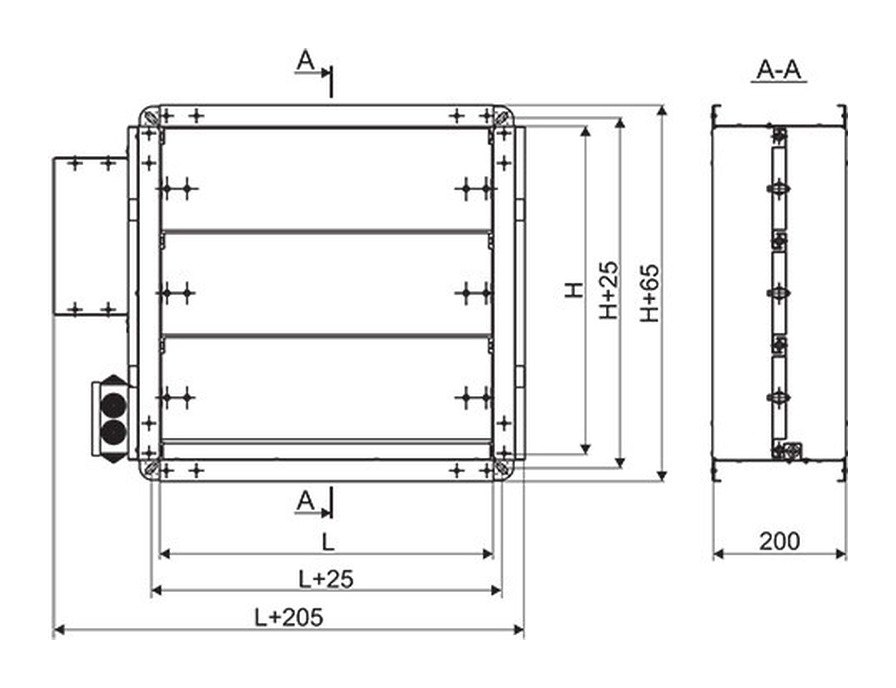 Клапан воздушный утеплённый КВУ 500×1100 Клапан воздушный утеплённый КВУ 500×1100