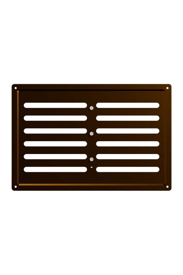 Решетка вентиляционная MER регулируемая 300х200 окрашенная сталь Metallic brown ERA